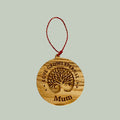 Handcrafted ‘Love Grows Eternal’ Wooden Memorial Ornament - Natural Memorials
