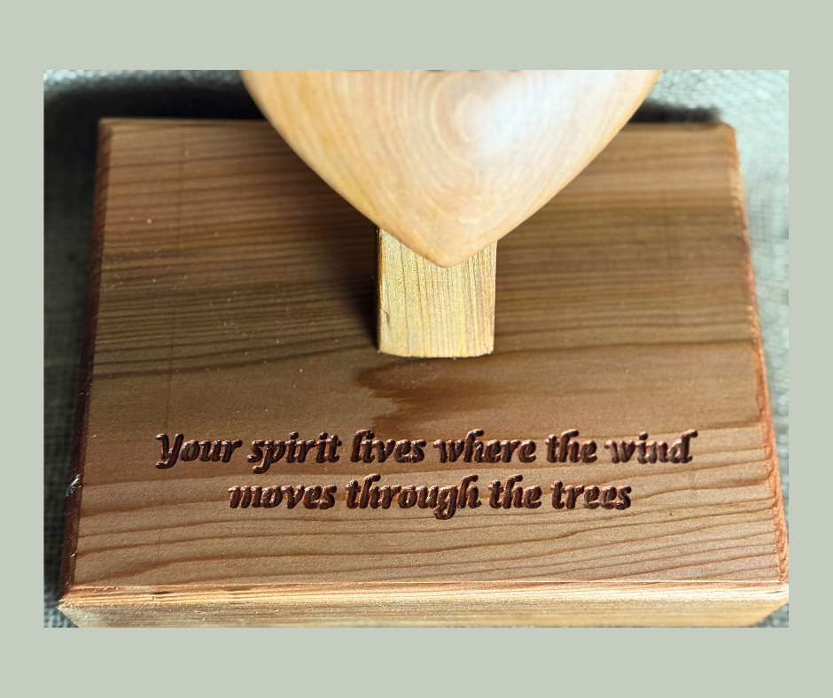 Personalised Mum or Dad Memorial | Wooden Heart Tribute