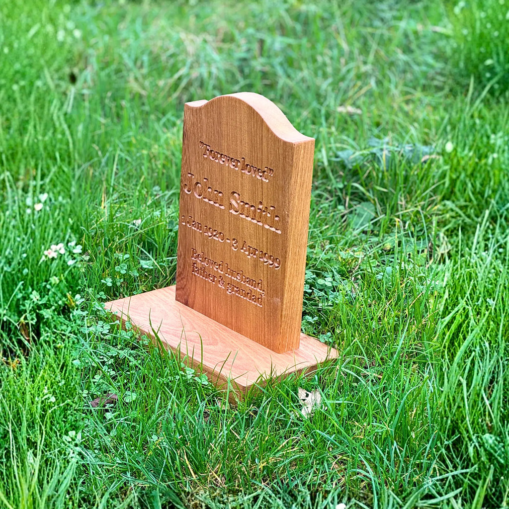 Headstone Style Wooden Memorial