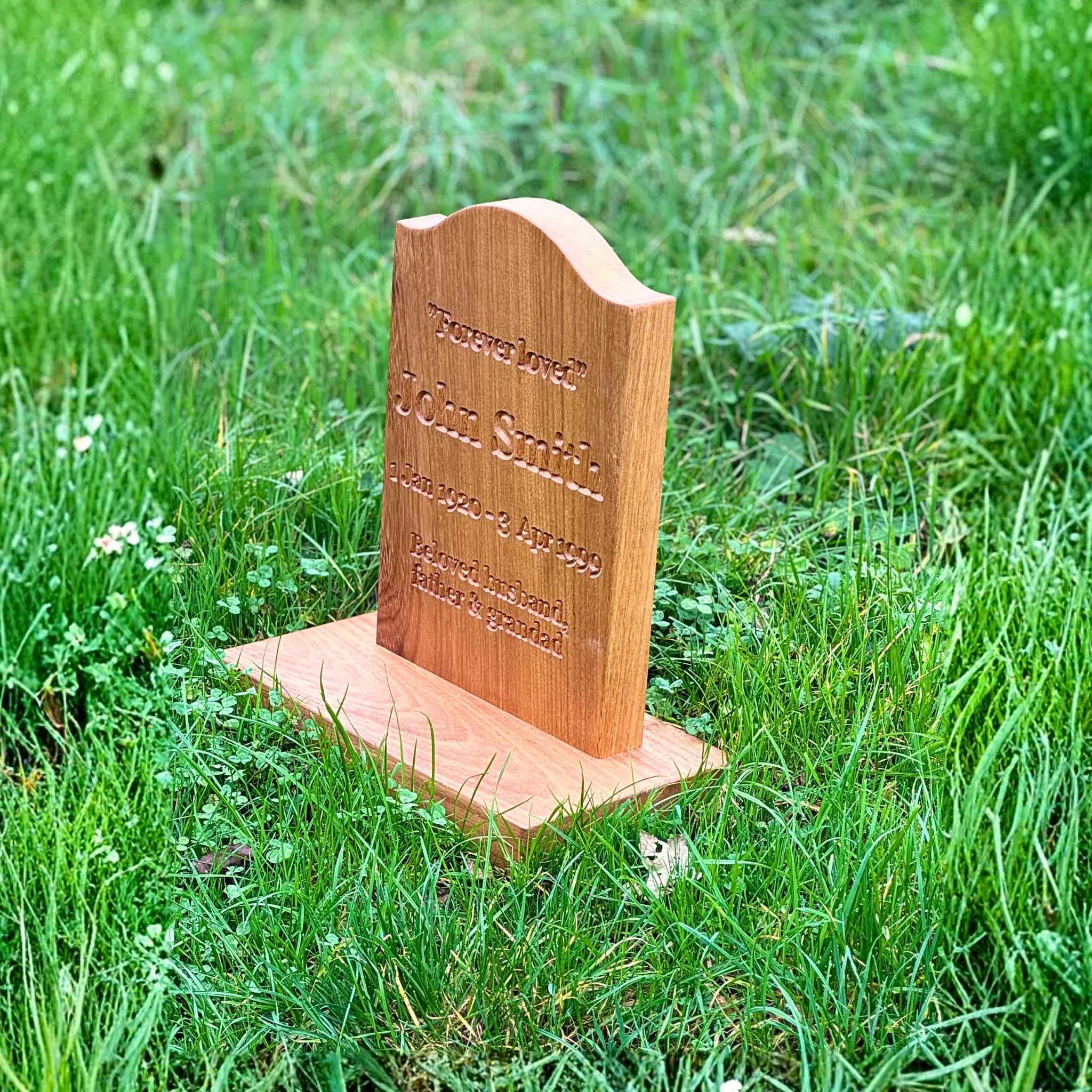 Headstone Style Wooden Memorial