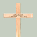 Simple wooden Cross - Natural Memorials
