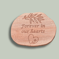 Forever in Our Hearts – Garden Memorial Plaque (Ready to Ship) - Natural Memorials