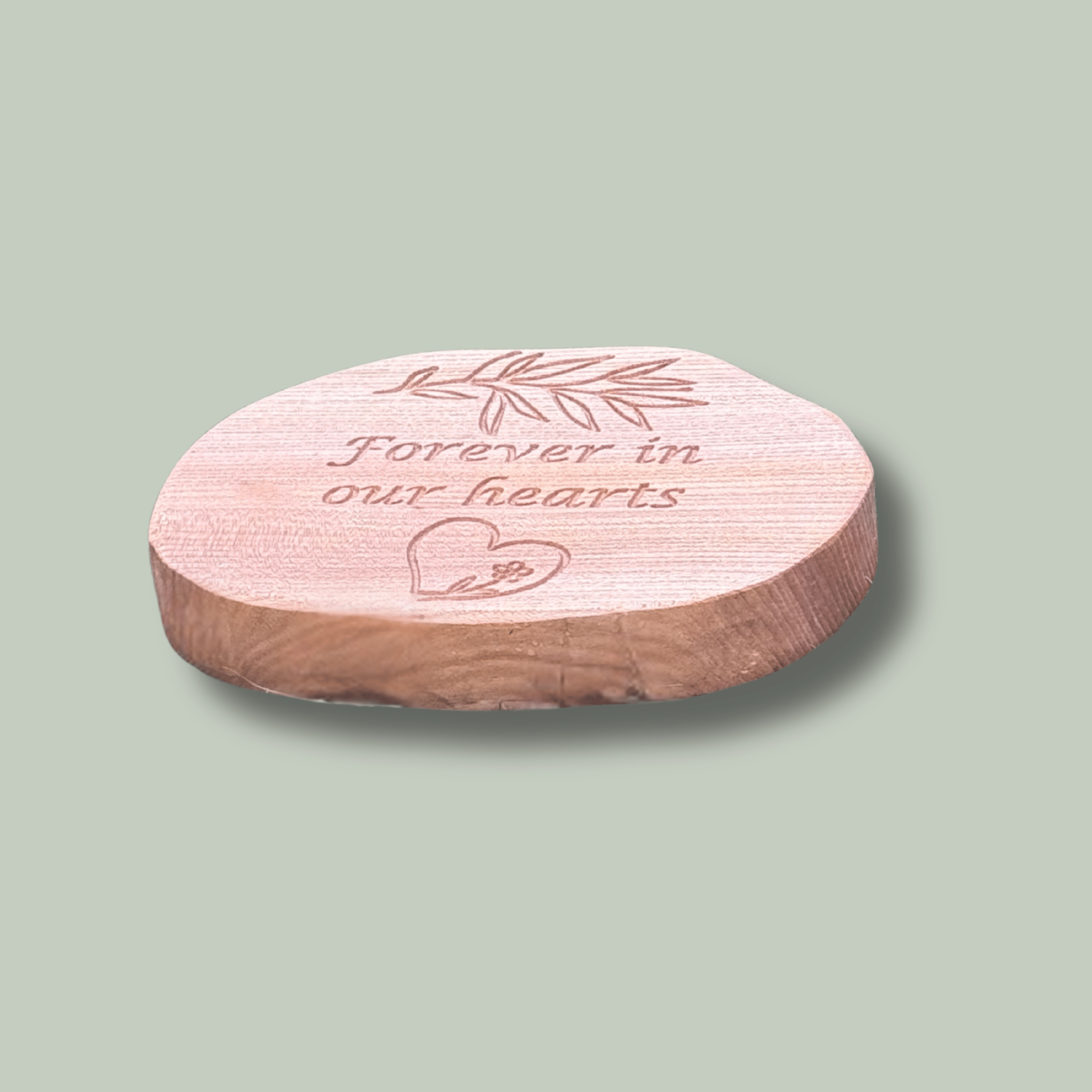 Forever in Our Hearts – Garden Memorial Plaque (Ready to Ship) - Natural Memorials