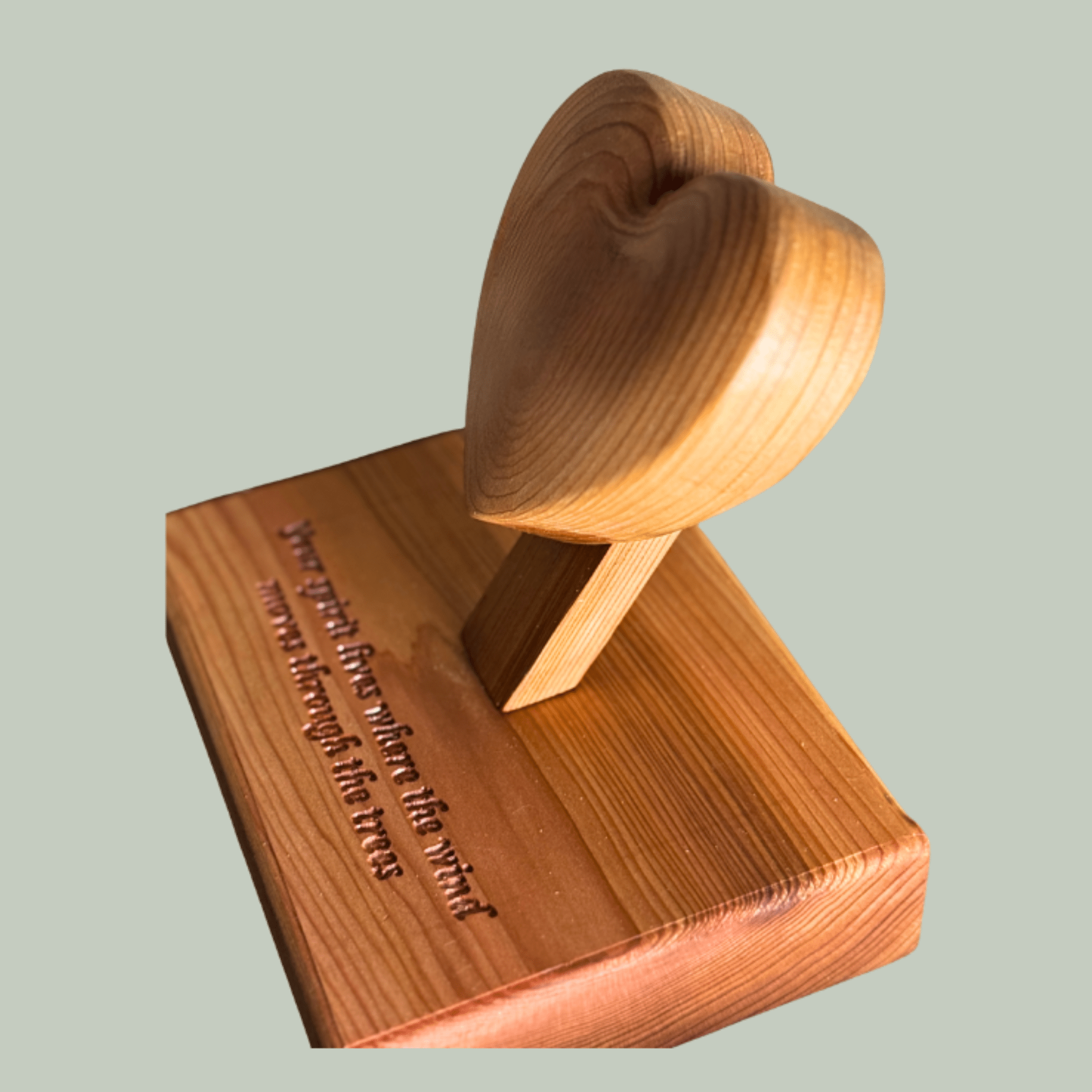 Wooden memorial keepsake| Mum memorial - Natural Memorials