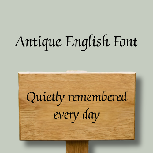 Handcrafted Wooden Garden Memorial Plaque — Personalised & Ready to Display